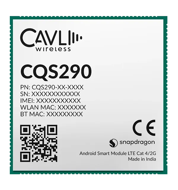 Cavli CQS290: LTE Cat 4 Android Module with GNSS