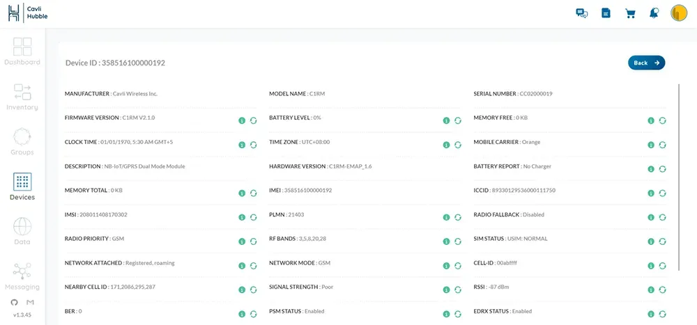 Hubble Messaging Service Dashboard