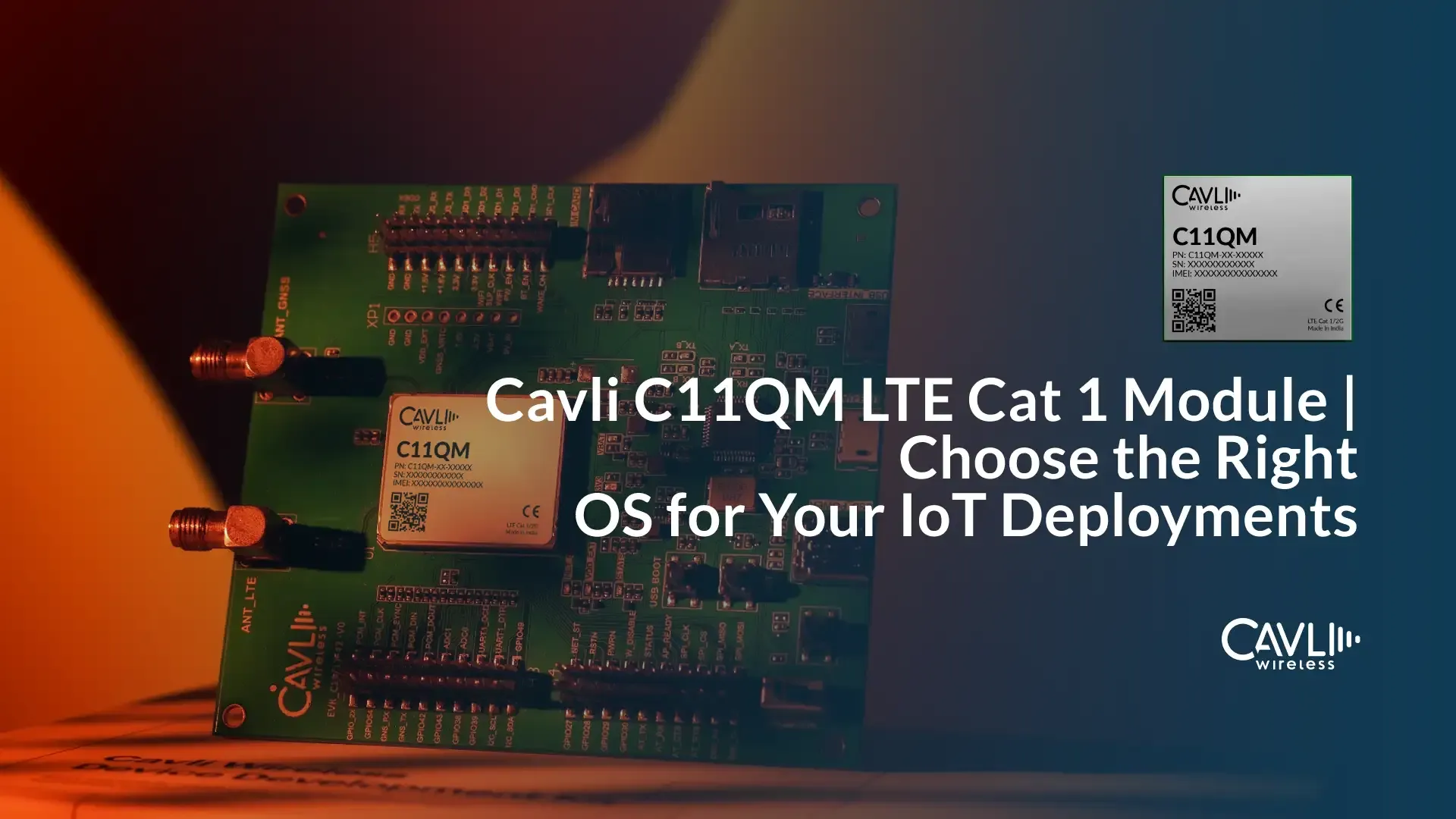 CQM215 5G-NR Advanced IoT Module with GNSS & LTE
