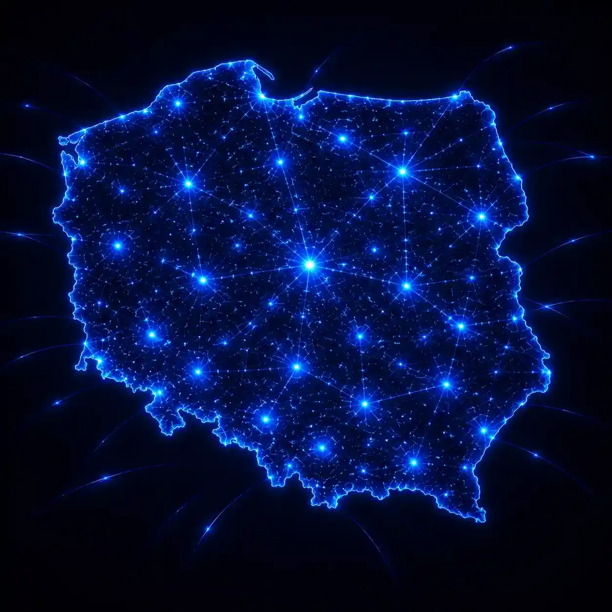 Poland Network Connectivity Map