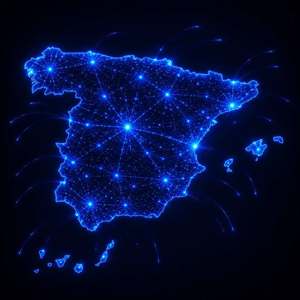 Spain Network Connectivity Map