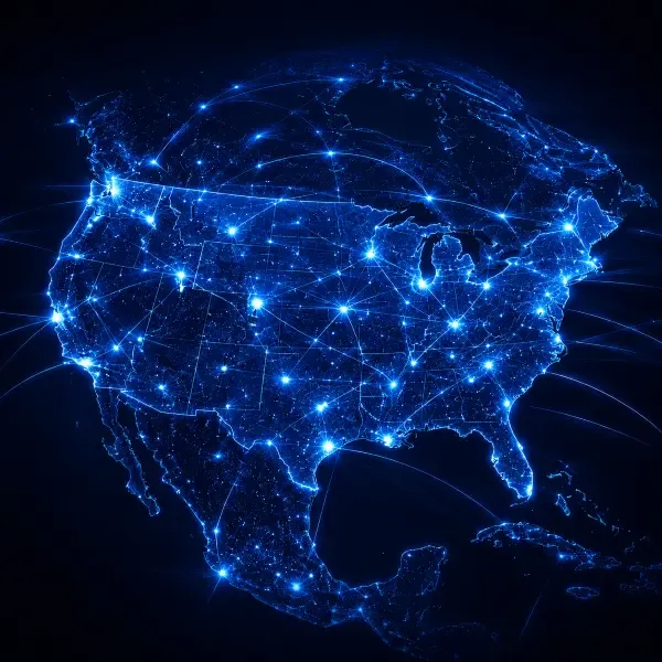 USA Network Connectivity Map